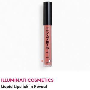 ILLUMINATI COSMETICS Liquid Lipstick in Reveal Peachy-Nude Brand New Never Used